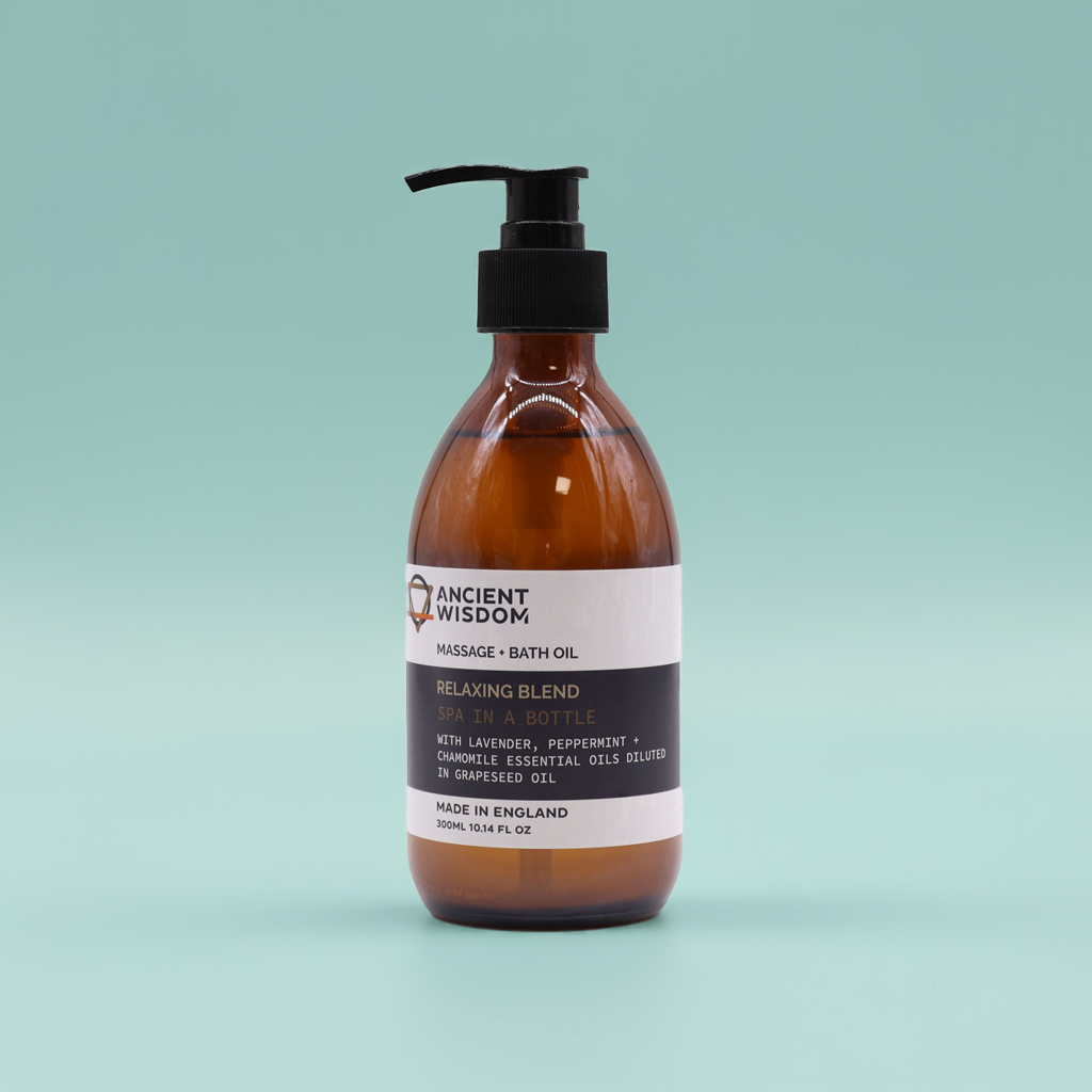 Lavender, Peppermint + Chamomile Massage Oil: Relaxing - 300ml