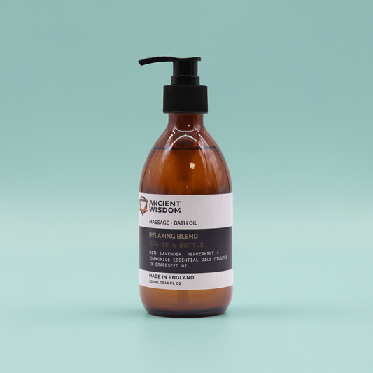 Lavender, Peppermint + Chamomile Massage Oil: Relaxing - 300ml