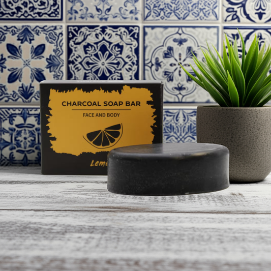 Lemon Charcoal Soap - 85g - Bath & Soak