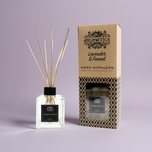 Essential Oil Reed Diffuser: Lavender & Fennel - 200ml