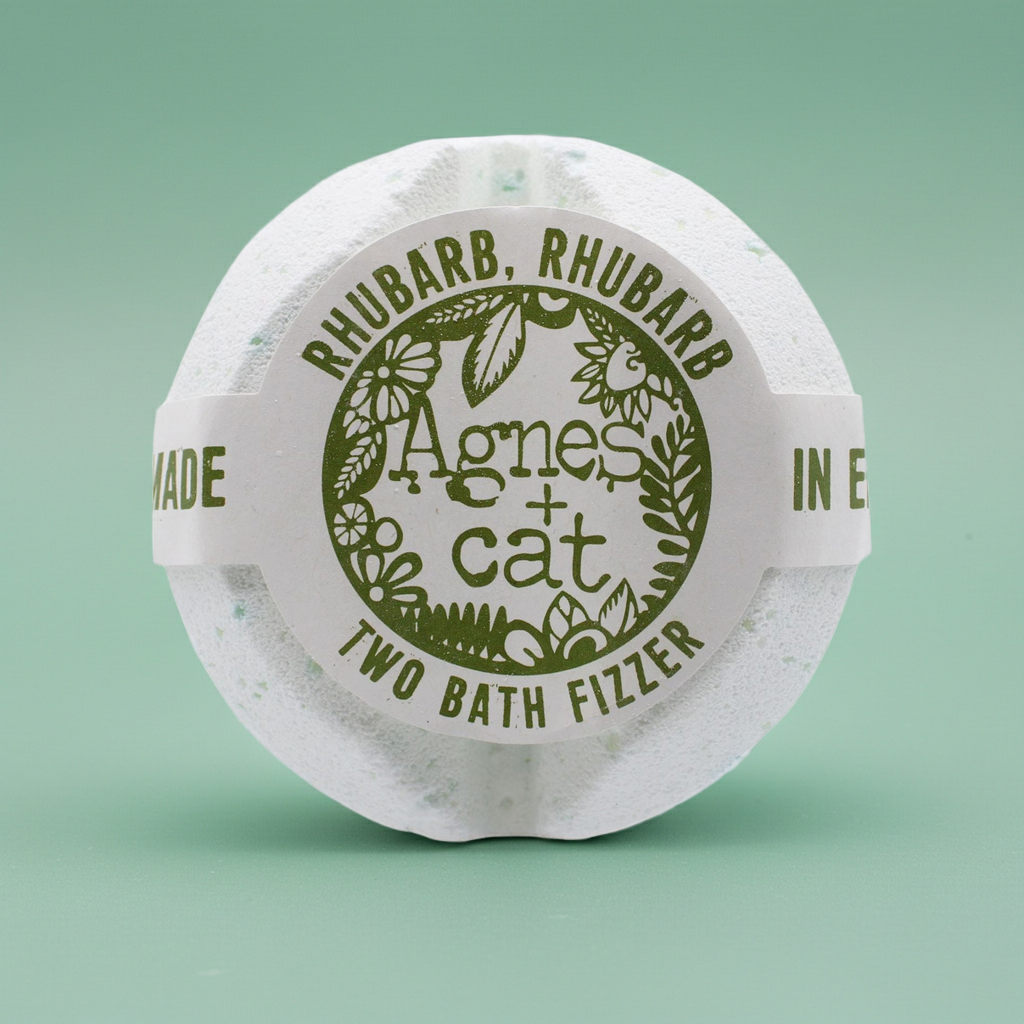 Agnes + Cat Bath Fizzer: Rhubarb Rhubarb - 210g