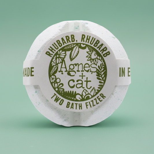Agnes + Cat Bath Fizzer: Rhubarb Rhubarb - 210g