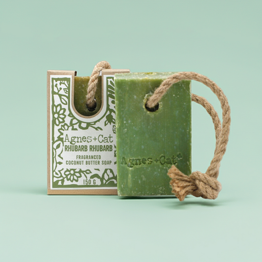 Soap On A Rope: Rhubarb Rhubarb - 150g