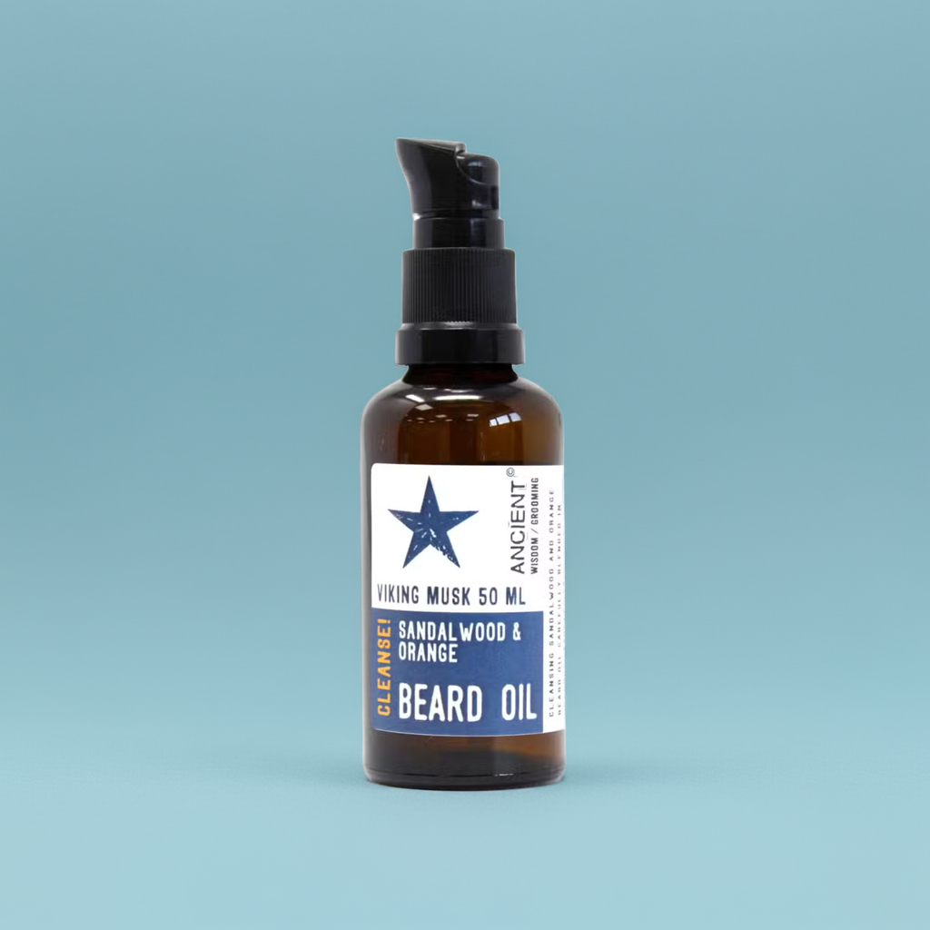 Viking Musk Beard Oil: Orange & Sandalwood - 50ml