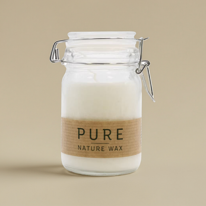 Fragrance Free Pure Olive Wax Candle - White