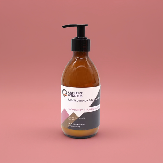 Raspberry + Pomegranate Scented Hand & Body Lotion - 300ml