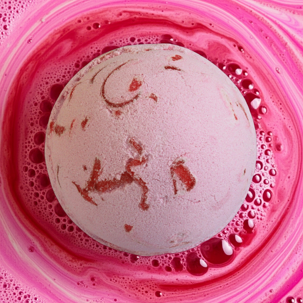 Watermelon Scented Tropical Paradise Bath Bomb With Coconut Butter - 180g - Bath & Soak