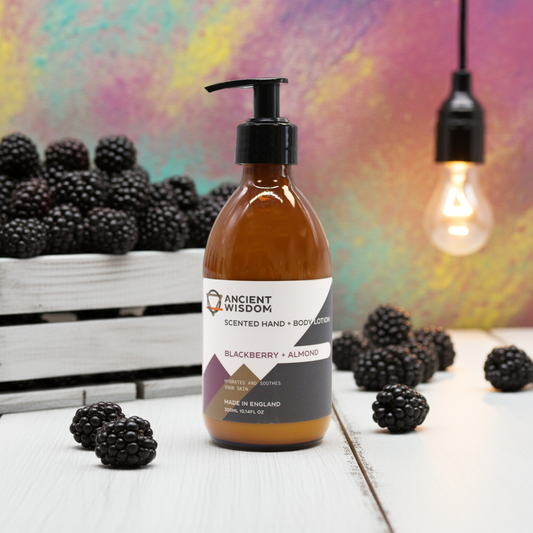 Blackberry + Almond Scented Hand & Body Lotion - 300ml - Bath & Soak