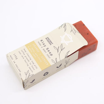 Orange & Ginger Exfoliating Klay Soap Bar - 140g