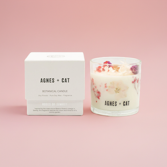 Botanical Soy Wax Candle: Roses of Sawrey - 350g