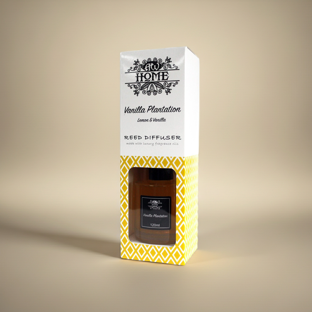 Fragrance Reed Diffuser: Vanilla Plantation - 120ml