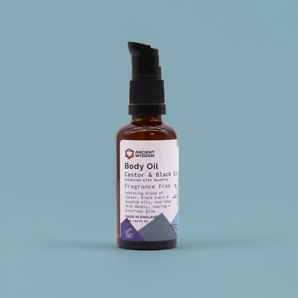 Fragrance Free Organic Body Oil: Deeply Nourish & Revitalise - 50ml