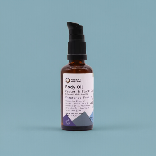Fragrance Free Organic Body Oil: Deeply Nourish & Revitalise - 50ml