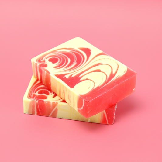 Handcrafted Soap: Strawberry - Approx 100g