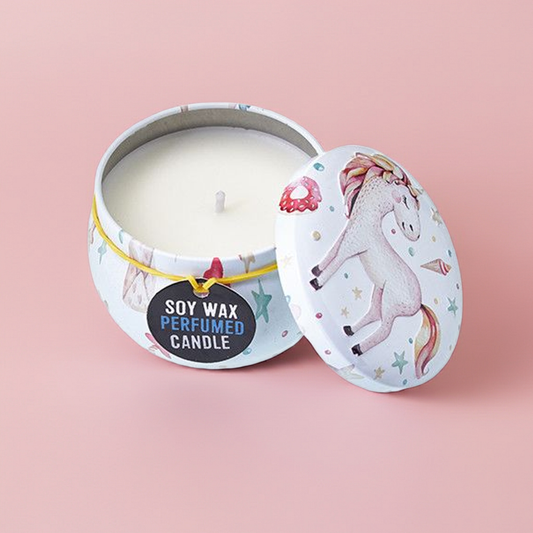Art Tin Scented Candle: Grapefruit & Cedarwood