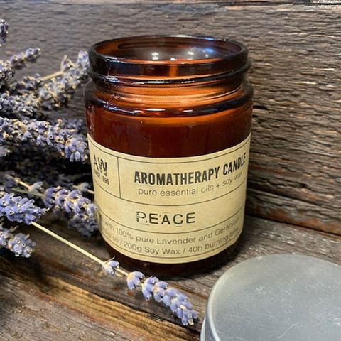 Lavender & Geranium Aromatherapy Candle - 200g - Bath & Soak