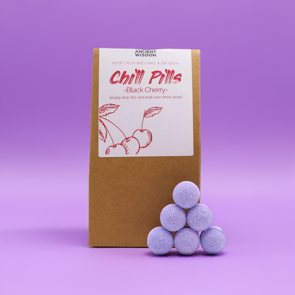 Pack of 30 Mini Bath Bombs - Black Cherry