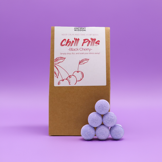 Pack of 30 Mini Bath Bombs - Black Cherry