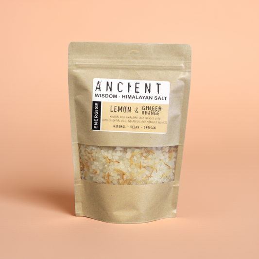 Lemon, Ginger & Orange Aromatherapy Himalayan Bath Salt - 500g