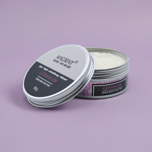 Aromatherapy Shea Body Butter: Geranium Oil - 90g