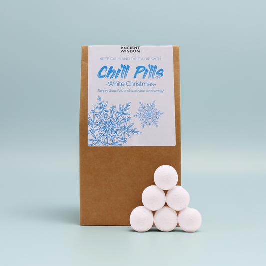 Pack of 30 Mini Bath Bombs - White Christmas