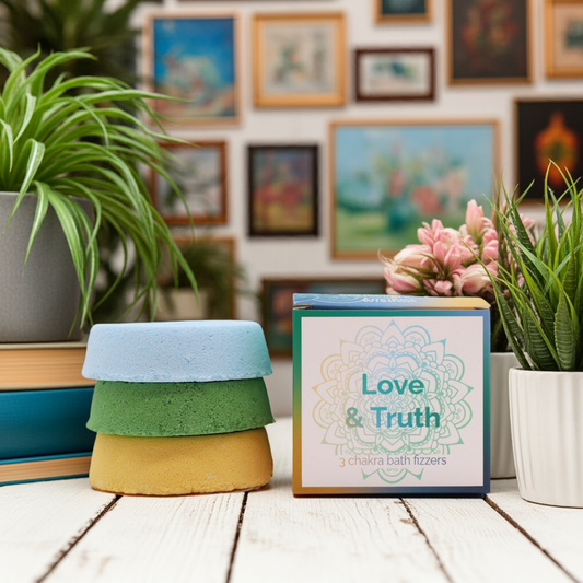 Love & Truth Chakra Bath Bomb Fizzers With Essential Oils - Bath & Soak