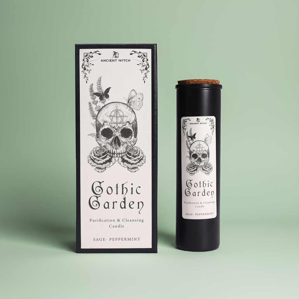 Ancient Witch Ritual Candles: Gothic Garden