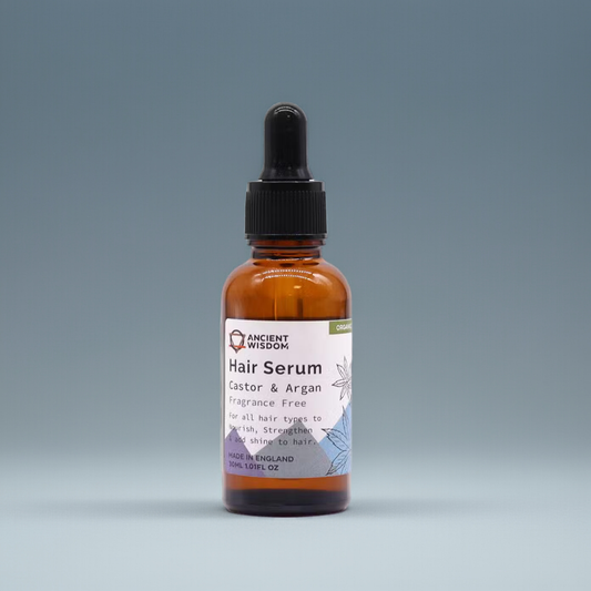 Fragrance-Free Organic Hair Serum: Boost Growth & Shine - 30ml