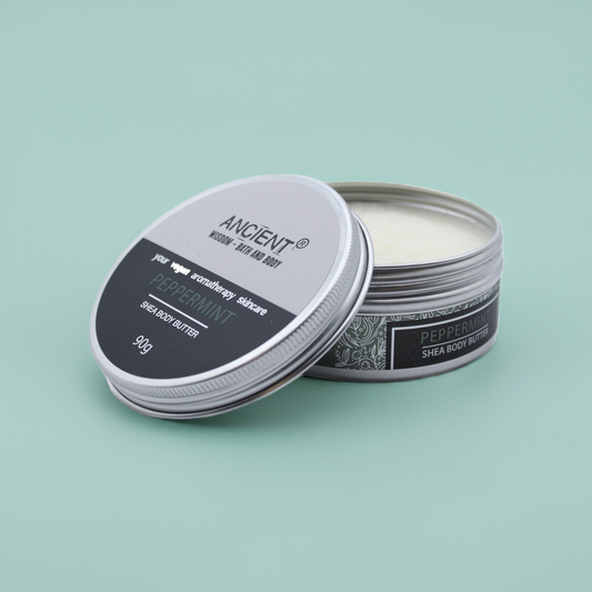 Aromatherapy Shea Body Butter: Peppermint Oil - 90g