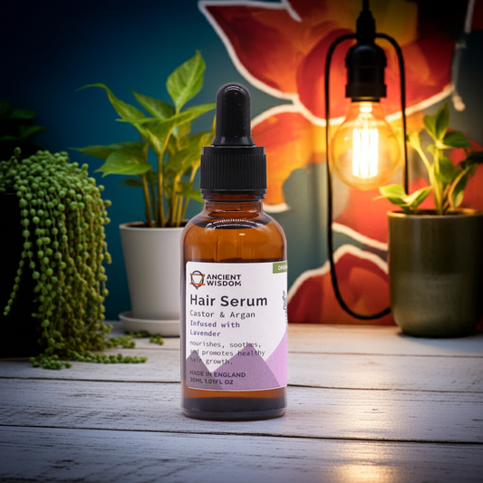 Organic Lavender Hair Serum: Growth & Shine - 30ml - Bath & Soak