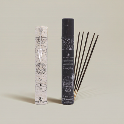 12 Spell Incense: Cleansing - Rock Crystal Pendulum
