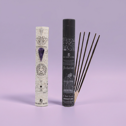 12 Spell Incense: Seduction - Amethyst Pendulum