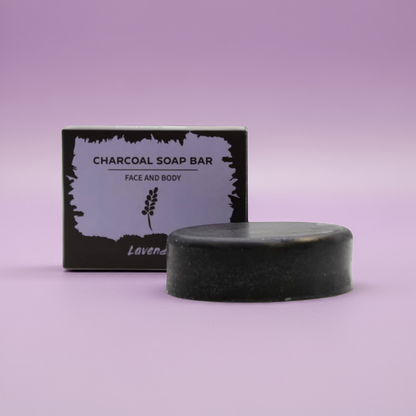 Charcoal Soap: Lavender - 85g