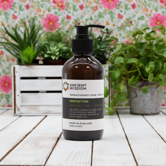 Juniper, Lime & Spearmint Aromatherapy Hand & Body Lotion - 250ml - Bath & Soak
