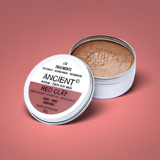 Red Clay Face Mask: Anti-Inflammatory & Circulation Boost - 80g