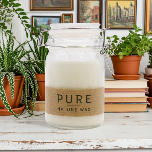 Pure Olive Wax Candle - White - Bath & Soak