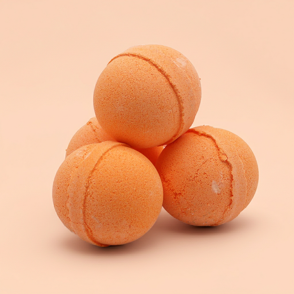 Essential Oil Bath Bomb: Lemongrass & Mandarin - 120g