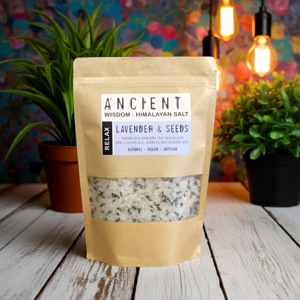 Lavender & Jojoba Oil Aromatherapy Himalayan Bath Salt - 500g