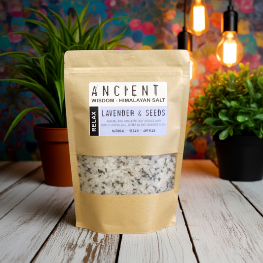 Lavender & Jojoba Oil Aromatherapy Himalayan Bath Salt - 500g - Bath & Soak