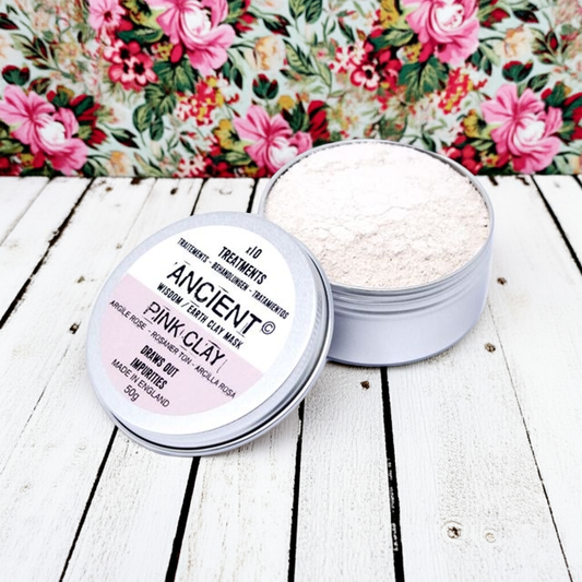 Pink Clay Face Mask For Sensitive Skin - 50g - Bath & Soak