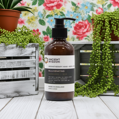Sandalwood & Rose Aromatherapy Hand & Body Lotion - 250ml - Bath & Soak