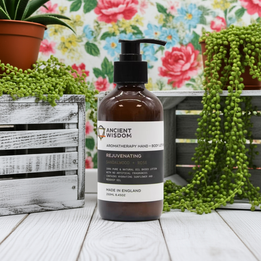 Sandalwood & Rose Aromatherapy Hand & Body Lotion - 250ml - Bath & Soak