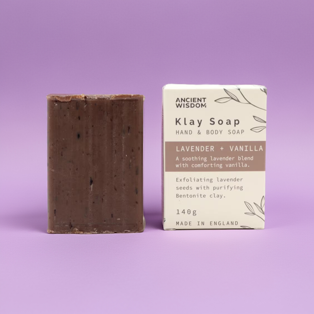 Lavender & Vanilla Exfoliating Klay Soap Bar - 140g