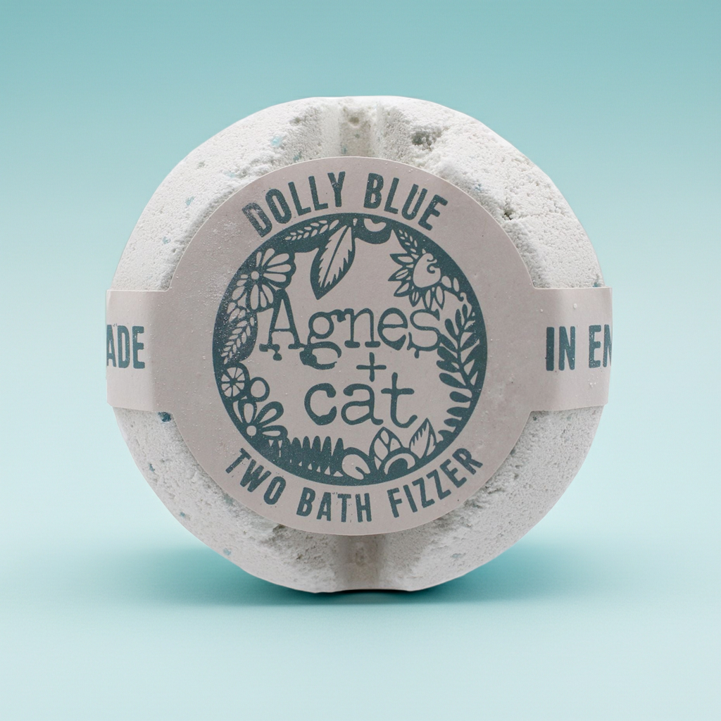 Agnes + Cat Bath Fizzer: Dolly Blue - 210g