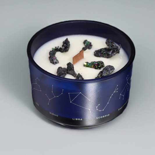 Zodiac Crystal Candle: Cancer