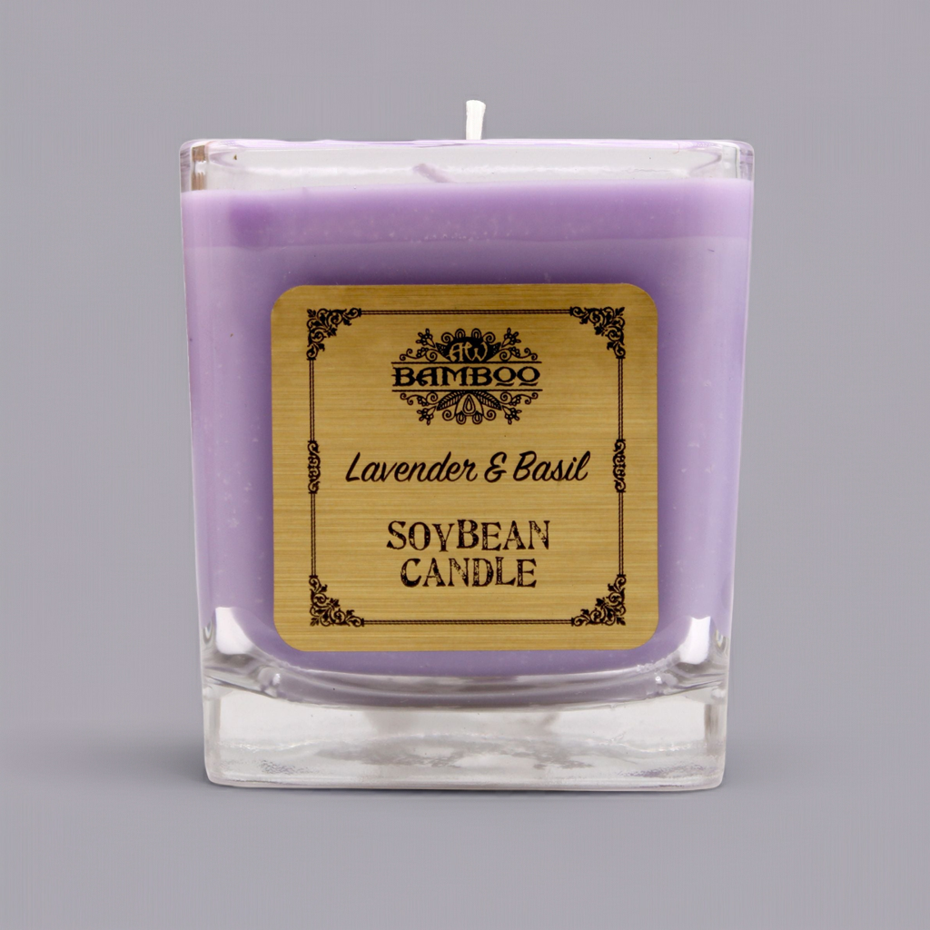 Lavender & Basil Soybean Candle