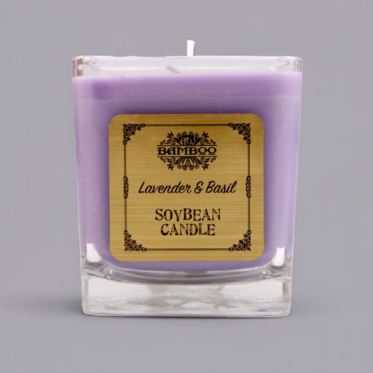 Lavender & Basil Soybean Candle