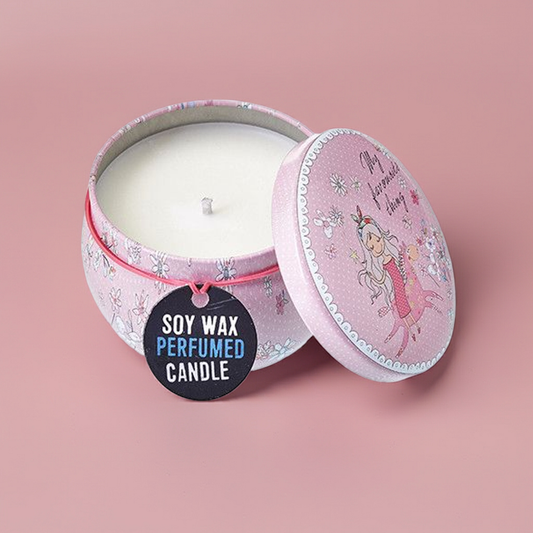 Art Tin Scented Candle: Parma Violet, Rose & Freesia