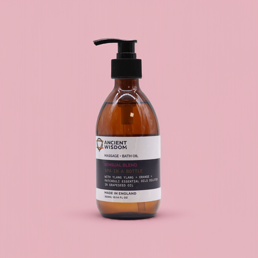 Ylang-Ylang, Orange + Patchouli Massage Oil: Sensual - 300ml