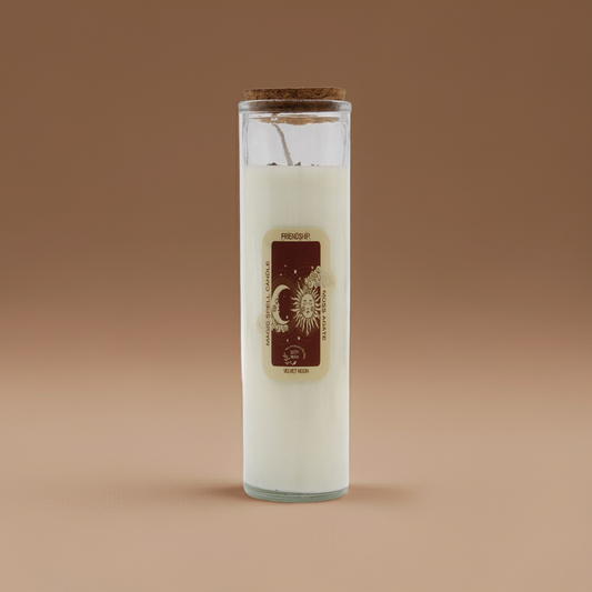 Magic Spell Candle: Friendship - Moss Agate